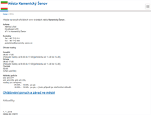 Tablet Screenshot of kamenicky-senov.cz
